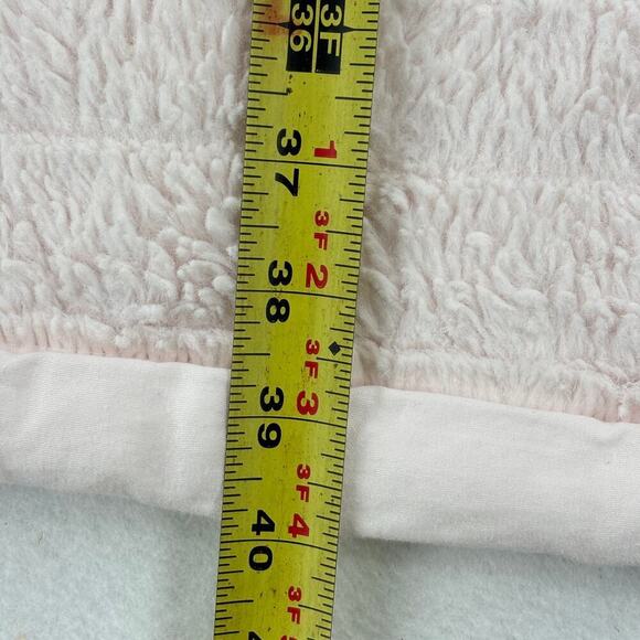 Monique Lhuillier Pottery Barn Kids Channel Faux Fur Baby Blanket Blush Pink - Picture 5 of 6